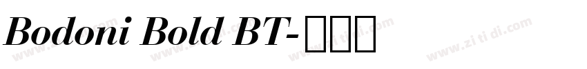Bodoni Bold BT字体转换